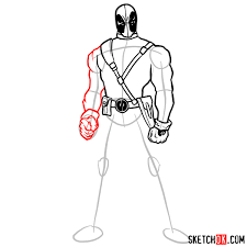 We hope you will like it. How To Draw Deadpool In Full Growth Sketchok
