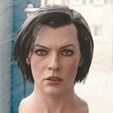 Artstation 3d Model Milla Jovovich Head V2 Resident Evil Alice Stephan Plotnicov