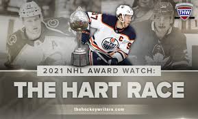 We take a look at last season's winners and provide our predictions for 2021 below. 2021 Nhl Award Watch Evaluating The Hart Race