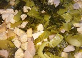 Cuci sayur asin sebelum dimasak dengan menggunakan air bersih. Bagaimana Cara Membuat Sayur Asin Tahu Enakkk Yang Lezat Sekali