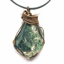 Wire Wrapped Raw Bloodstone Crystal Necklace March Birthstone Necklace Bloodstone Necklace March Birthstone Necklace March Birth Stone