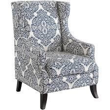 Pier 1 Imports Blue Alec Wing Chair Blue Wing Chair Blue Accent Chairs Pattern Accent Chair