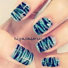 The captivating animal print cheetah nail designs picture. 55 Most Beautiful Zebra Print Nail Art Design Ideas