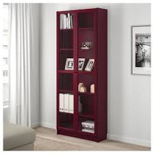 Billy Bucherregal Mit Glasturen Dunkelrot Ikea Deutschland Bucherschrank Mit Glasturen Billy Bucherregal Regal Mit Turen