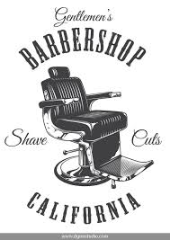 Monochrome Barbershop Chair Print On White Background Old School Style Click To The Link To Find More Barbershop Elements B Di 2020 Desain Grafis Desain Gaya Rambut