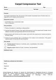 Image result for Carpal Compression Test