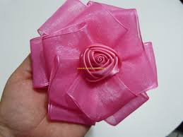 Monos En Cinta De Organza Y Flores En Cinta Satin Para El Cabello Paso Monos Con Cinta Cinta De Organza Flores De Cinta