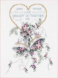Remember the happy couple and how beautiful they look with this free pattern from cross stitch pattern. 123stitch Com Wedding Cross Stitch Patterns Wedding Sampler Cross Stitch Wedding Cross Stitch