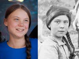 Maybe She Was Sent Back To Key Moments In History To Stop Climate Change Look Alike Swedish American Photo