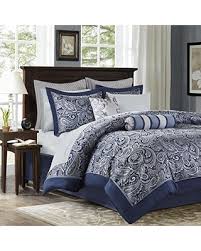 Pertinent to it california king bed in a bag, the notion is also used as it portrays an image of holding a bed in a bag. Savings On Madison Park Aubrey Cal King Size Bed Comforter Set Bed In A Bag Navy Grey Paisley Jacquard 12 Pieces Bedding Sets Ultra Soft Microfiber Bedroom Comforters
