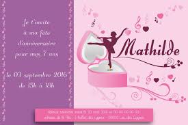 Invitation Anniversaire Danseuse Personnalisable 123bougies Invitation Anniversaire Anniversaire Carte Anniversaire