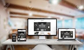 Web Design Studio Promotion On Multiple Devices Responsive Web Stock Photo Picture And Royalty Free Image Image 75374901
