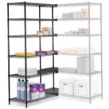 Should you find any errors, please help us by reporting it here. Safco Industrial Wire Shelving Starter Unit 48 W X 18 D Black Office Depot