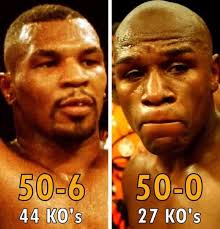 Which record is more impressive? At the pinnacle of Sugar Ray Robinson's  career, he had a record of 128-1 with 84 KOs. He avenged that one loss. He  would eventually pick up