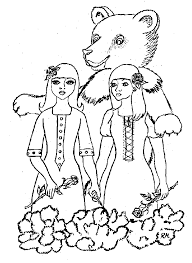 Goldmarie und pechmarie :) sammlung von veronika erl. 24 Ausmalbilder Maerchen Schneeweisschen Und Rosenrot Ostern Malvorlagensdrache