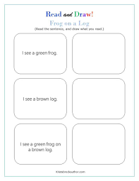 read and draw worksheets krista brock author
