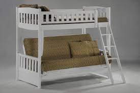 Inside + out little seeds max. White Twin Full Futon Sofa Bunk Bed The Futon Company White Bunk Beds Futon Bunk Bed Futon Sofa