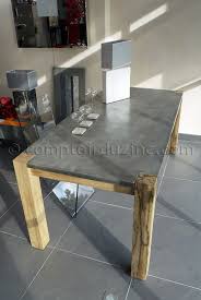 Table Rectangulaire En Zinc Et Bois Mobilier De Salon Tables De Buffet Decoration Maison