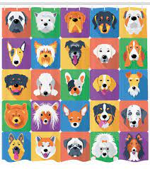 5 out of 5 stars (2,410) $ 20.00 free shipping favorite add to. Shower Curtain Dog Lover Decor Colorful Cartoon Animals 70 Inches Long 8681273398135 Ebay