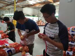 San Marcos Branch Members at Food Bank