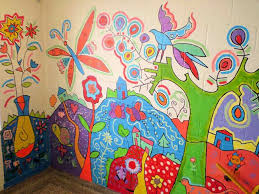 Pin By Cintia Oliveira On Children S Art Murals Displays School Murals Elementary Art Teaching Art