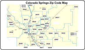 Colorado springs is the second largest city in colorado, behind denver to the north, and defines the northeastern tip of the south central region of the state. Colorado Springs Zip Code Map Notary Colorado Springs