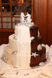 Our Wedding Cake Half Strawberry Grand Marnier Half Kahlua All Delicious We Used Konditor Meister Ba Beach Themed Cakes Themed Cakes Unique Wedding Cakes