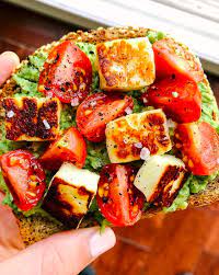 Halloumi Avocado Toast By Mad About Food Quick Easy Recipe The Feedfeed Recipe Toast Recipes Recipes Food