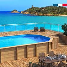 Piscine hors sol sur gifi.fr ✅ tout l'équipement et accessoires dont vous avez besoin pour votre extérieur ✅ paiement en 3 fois sans frais. Piscine Bois Octogonale Weva 640 133