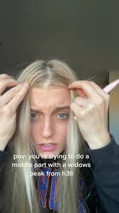 Widow's Peak Middle Part Hair Tutorial