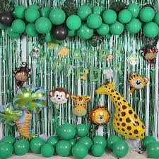 Some baby shower themes seem to always be in style: Zoo Theme Party Balloons Set With Green Curtains Baby Shower Party Decorations Happy Birthday Party Balloons Set Birthday Balloons Set Party Decorations For Birthday Sg Ready Stock Hobbies Toys Stationery Craft Occasions