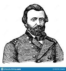 General Ulysses S Grant Vintage Illustration Imagem De Stock Editorial Ilustracao De Comandar Gravado 163247494