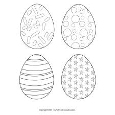 Huevos De Pascua Colorear