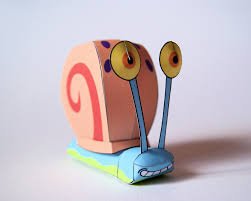 Gary Papercraft By Kamibox Deviantart Com Spongebob Crafts Paper Crafts Paper Toys