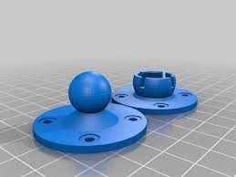 Customizable Ball And Socket Mount By Maso27 Thingiverse 3d Printing Diy Useful 3d Prints 3d Printing Projects