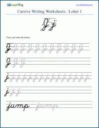 More and more schools are discontinuing their cursive writing curriculum and that has made online this specific page is devoted to teaching how to write the cursive j but the website has resources to. Cursive Writing Letter J K5 Learning