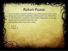 Ada juga beberapa hal yang membatalkan puasa. Puasa