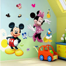Stickers to decorate kids' bedroom if you are thinking of decorating your child's room in a way that will not only add a zing to their room but will. Mickey Wall Decal Mickey Mouse Kids Room Wall Design B38 Minnie Wall Decal Decor Decals Stickers Vinyl Art Home Garden
