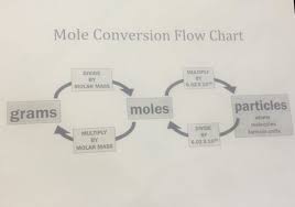 Mole Conversion Flow Chart Graphic Chemistry Mole Binder Chemistry Lessons Mole Conversion Studying Goals
