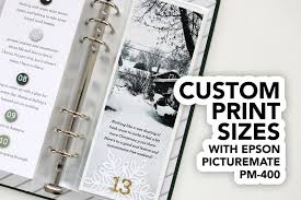 Print Custom Photo Sizes With Your Epson Picturemate Pm 400 Cz Design Photo Printer Custom Print Epson