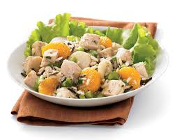 In a small bowl, combine mayonnaise and soup. Chicken And Wild Rice Salad With Mandarin Oranges Schwan S