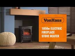It works well with your existing fireplace, thus allowing you to switch its. Vonhaus 1850w Black Electric Fireplace Stove Heater Youtube