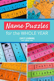 Choosing a baby name is a big decision, but we're here to help. Make Custom Printable Name Puzzles For The Whole Year Early Learning Ideas