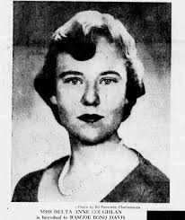 Engagement of Delta Anne Coughlan and Rascoe Bond Davis