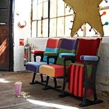Home Decor With Old Cinema Or Theater Seats Decor Cinema Chairs Furniture