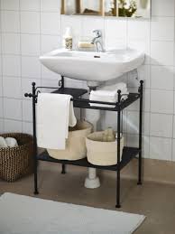 3.there is sink in the bathroom next to the bath. Ikea Us Furniture And Home Furnishings Under Bathroom Sinks Pedestal Sink Storage Sink Shelf