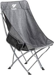 Chic Folding Camping Chair High Back Lightweight Ottoman Portable Compact Seat For Adults Fishing Trav In 2020 Folding Camping Chairs Camping Chair Lightweight Ottoman