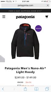 It acts as a perfect midlayer for climbing in colder conditions or can. Wtb Patagonia Nano Air Light Black Size Medium