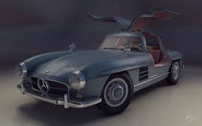 Mercedes 300 Sl Gullwing 1960 En Behance Mercedes Mercedes 300sl Mercedes 300