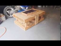 Diy pallet fire pit table. Pallet Firepit Youtube